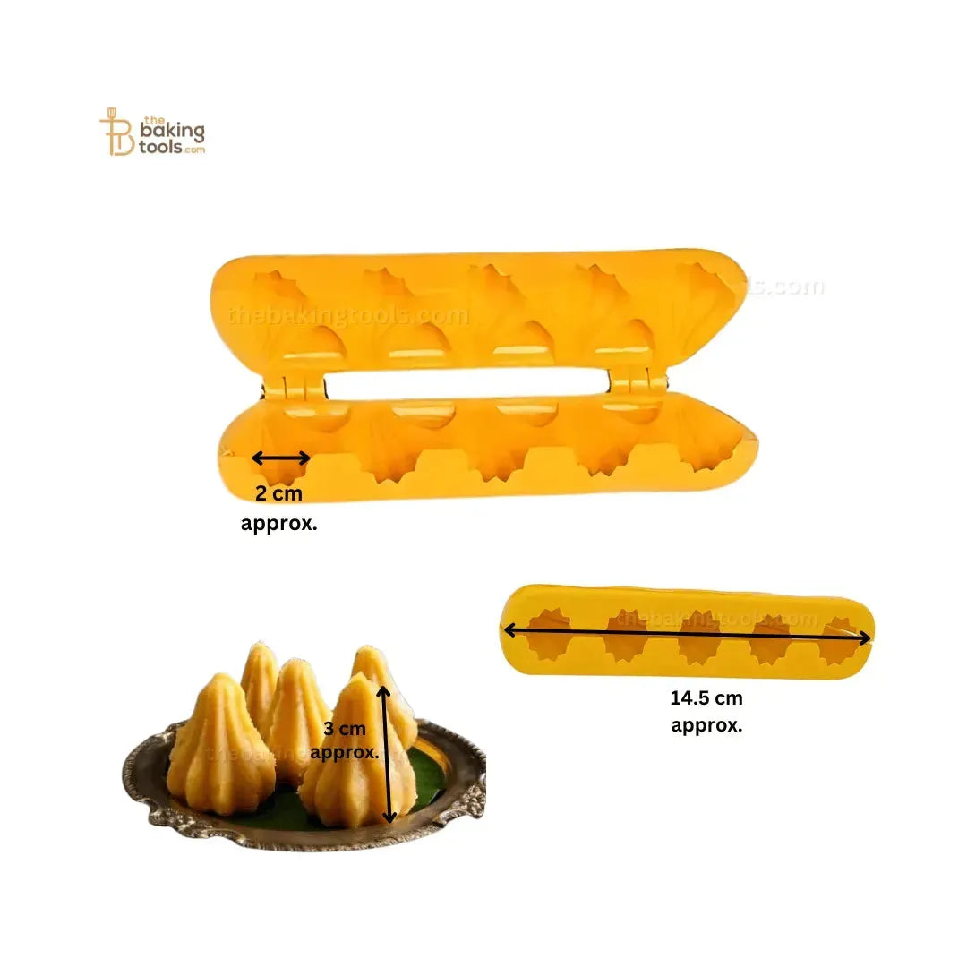 5 Cavity Modak Mould Modak Sacha Modak Maker Modak Sancha - thebakingtools.com